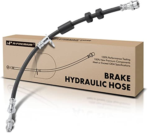 A-Premium Front Driver or Passenger Side Brake Hydraulic Hose Compatible with Ford Models - C-Max 2013-2018, Focus 2012-2018, Transit Connect 2014-2023