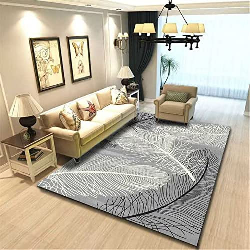DJHWWD Lounge Ecke Kinder Teppich Rechteckiger Grauer mit niedrigem Flor, moderner Wohnzimmerteppich, schmutz- und Abriebfest Zimmer deko Jungs Teenager 200X300CM