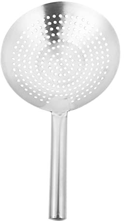 BESTonZON Edelstahl Skimmer Löffel Robust Feines Sieb Ölfilter Küchen Sieb Suppenkelle Multifunktional Für Frittieren Blanchieren Gemüse Fleisch Wonton
