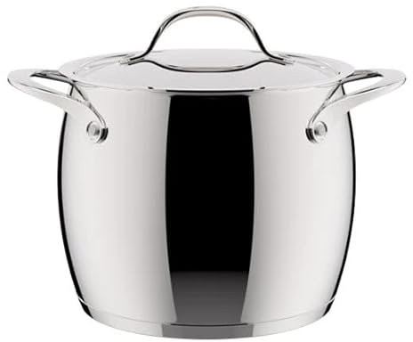 Lagostina Orchestra Pentola Con Coperchio e Due Manici In Acciaio Inox 18/10 Ø 18 cm, Fondo Lagotherm 3 Strati, Effetto Specchio Esterno e Interno Satinato, per Tutte le Fonti di Calore