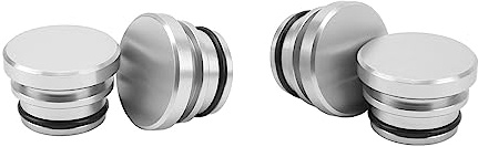 Aluminium Cigarette Lighter Socket Cap, Universal Plug Cap for Car Power Port Outlet, Cigarette Lighter Socket Cover Cap for Most Vehicles With 12 Volt Accessory Plugs (Silver)