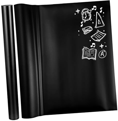 EXCEART 2 Piezas película de pizarra Suministros escolares etiqueta engomada adhesiva de la pizarra pegatinas material de oficina película adhesiva de pizarra borrable papel de pizarra