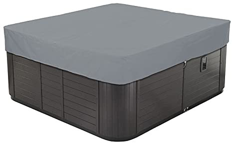 TMXKOOK Vasca idromassaggio con la Nostra Copertura in Tessuto Oxford 210D Impermeabile e Polvere - Ideale per Patio Esterno, Giardino, Spa e Piscina - Anti -UV, più Dimensioni Disponibili