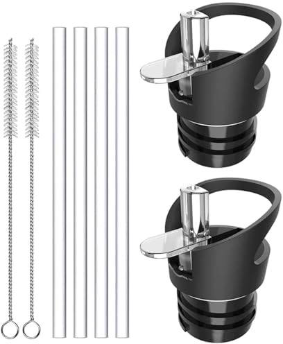 YYwenting Straw Lid for Hydro Flask Standard Mouth Sports Caps Straw Lid for Hydro Flask Cover Set Vacuum Bottle Flip Top Cap for Small Mouth Water Bottle Leak Proof