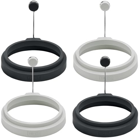 Lurch 510271 Eiformer Rund 2 2er Sets aus 100% BPA-freiem Premium-Platin-Silikon light-/iron grey