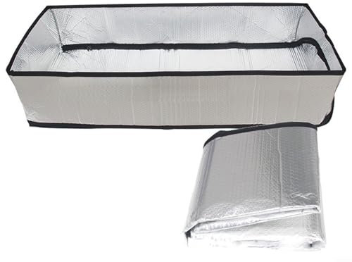 Dachboden-Isolierabdeckung, einfach zu installieren, Dachgeschoss-Aluminiumzelt mit versiegelter Barriere für Zuhause, feuerfest, wasserdicht, Treppen, Garten