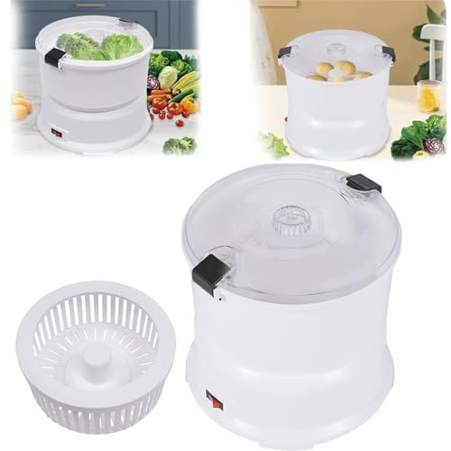 Pelapatate Elettrico Commerciale, Pelapatate Rapido Completamente Automatico, Azionamento con Un Pulsante, Filatore Pelapatate Portatile, per Uso Domestico Cucina Domestica Ristorante