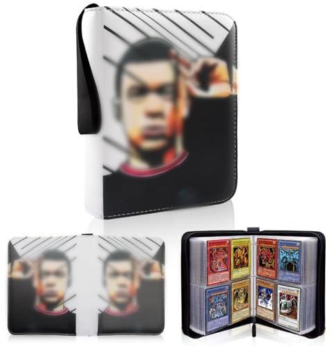 Fußball Karten Sammelalbum, Sammelalbum Für Fußball Karten Album,Fussball Sammelkarten Album,Groß Sport Karten Heft, 50 Seiten Hält 400 Karten,3 Ringe Karten Mappe Binder (Mubapei400-Xinkuan)