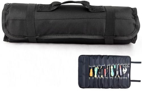 Chefs Knife Roll Bag Outdoor Multi-function Tool Bag Tote Bags Organizers Portable Canvas Carrier Oxford Knife Roll Bag for Hiking