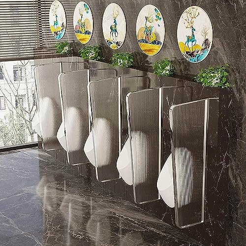 CHBGLNTY Urinal-Bildschirm Toilettentrennwand, Urinal-Trennwand Wandmontierter Männer-Urinal-Sichtschutz, Urinal-Bildschirm Toilettentrennwand Schutztrennwand