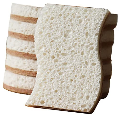 Amosfun Efficient Cleaning Solution 6 Pack Dishwashing Brush Sponges for Easy Kitchen Cleaning