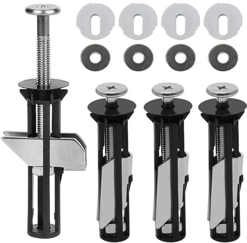 Universal Toilet Seat Bolts and Screws, Quick Release Toilet Fixings, Replacement Parts Kit (Screws-JS4)