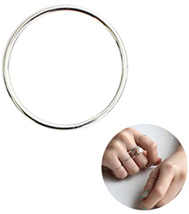 BESTYASH Silber Ring Schlichte Ringe Medi Ringe Für Fingerspitzen Angenehm Zu Tragen Modernes Design Tadellose Verarbeitung