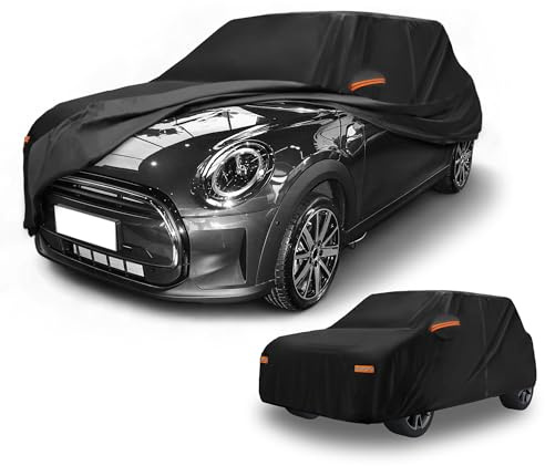 Partuto Waterproof Full Car Cover for Mini Cooper 4DR with Zipper