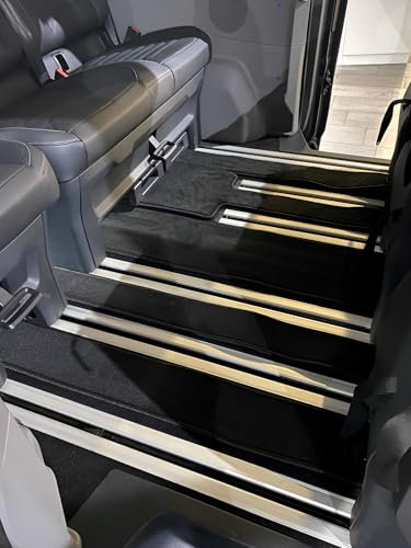 Gastraum Kofferraum Teppich Fußmatte schwarz passend für Ford Tourneo Custom L2 (Langer Radstand) ab 2023 bis 2024