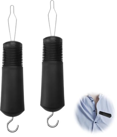 UOCAI 2 piezas ayuda para abotonar para personas mayores, ayuda para abotonar para personas mayores, ayuda para vestir pantalones, 19x3,5x2,5 cm, ayuda manual para botones y cremalleras
