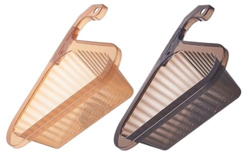 Alipis 2piezas Cestas De Drenaje Triangulares Para Fregadero Estante Colgante De Almacenamiento Para Cocina Cesta De Drenaje Para Fregadero De Cocina