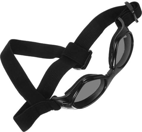 TOYZFRIENDY Haustier Sonnenbrille Hundebrillen Hunde Sonnenbrille Hundeaugenbrille Hunde Hundebrille kleine hundebrille Haustierbrille Plastik Schwarz
