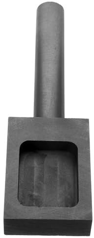 Gatuida Graphit Gussform Metall Barrenform 280g Verschleißfest Hohe Wärmeleitfähigkeit für Gold Silber Gießen Metallgießen Schmuckherstellung Labor und Unterricht