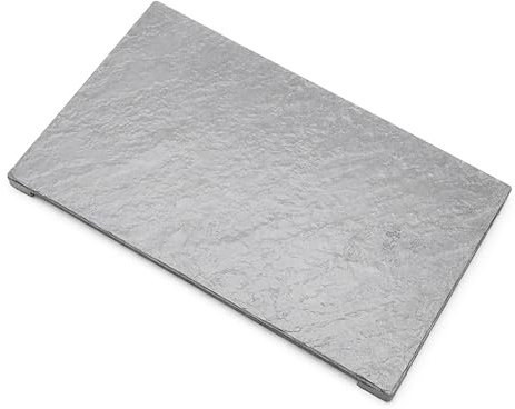 Cover Per Piletta Di Scarico Grigio 19,6 x 11,7 cm – Copertura Rettangolare Per Piatto Doccia In Resina – Ricambio Design Minimal