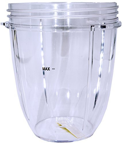 Blendin Replacement 18 Ounce Small Short Cup Jar, Compatible with Nutribullet 600W, 900W, NB-101B, NB-101S, NB-201, NBR-0601, NBR-1201, NB9-1301, 900 Pro Series Blenders Juicers