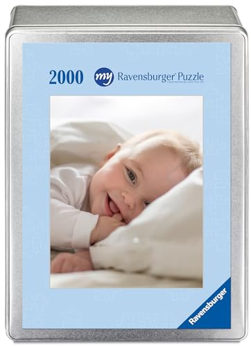 Ravensburger Fotopuzzle 2000 Teile mit eigenem Bild Metallbox Hochformat HB | 2000 Teile, Zum Selbstgestalten, Personalisierte Fotogeschenke, Für Kinder und Erwachsene