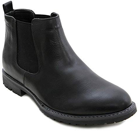 Toocool Stivaletti Uomo Chelsea Eleganti, Scarpe Stivali Beatles in Pelle Sintetica, Polacchini Classici da Uomo per Cerimonia, Lavoro, Tempo Libero LO-Y28 [44, Nero]
