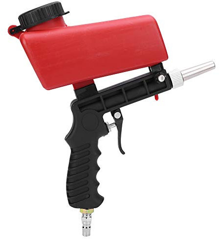 Machine de Sablage Pneumatique, Pistolet de Sablage Portatif Réglable Industriel avec Pot de Matériau de Grande Capacité pour L'Industrie Manufacturière et la Maintenance Automobile