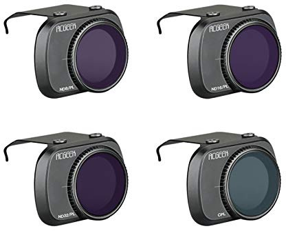 DJYILUF Mavic Mini 2/Mini 4K Kamera Objektiv Filter Set, ND-PL（8 + 16 + 32） + CPL Einstellbarer Kamera Objektivfilter aus Aluminium für DJI Mavic Mini 2