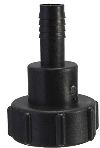 SEIWEI Innengewindeadapter IBC, Schlauchhahnverbinder Rohradapter, 60mm Grobgewinde Zubehör für Gartenküche Outdoor(38mm)