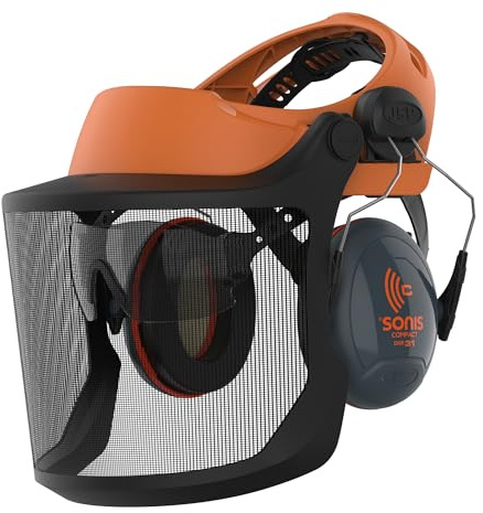 JSP Safety EVOGuard M2 Woven Steel Mesh Forestry Browguard System for Groundworks, Landscaping, Gardening, Forestry Work (ADB28A-300-800), Orange