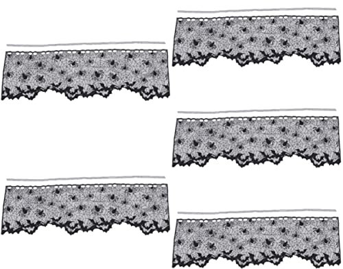 Uonlytech 5stücke Halloween Tischdecke Mit Spinnennetz-Muster Dekorative Lampenschirm Tischdecke Für Gruselige Partys Und Festliche Anlässe