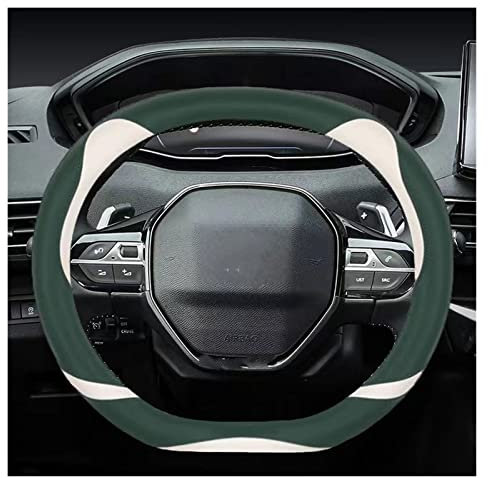 Auto Lenkradbezug Für Peugeot 3008 4008 5008 Für Peugeot 2008 2019 2020 E2008 2020 35CM Auto Lenkradabdeckung PU Leder Auto Zubehör Lenkrad Abdeckung (Farbe : 6)
