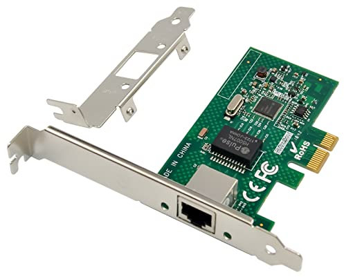 Carte réseau PCIe Gigabit 1000M PCI Express Ethernet avec carte réseau LAN Intel I210AT pour prise en charge PXE pour Windows/Windows Server/Linux (protection contre la foudre)