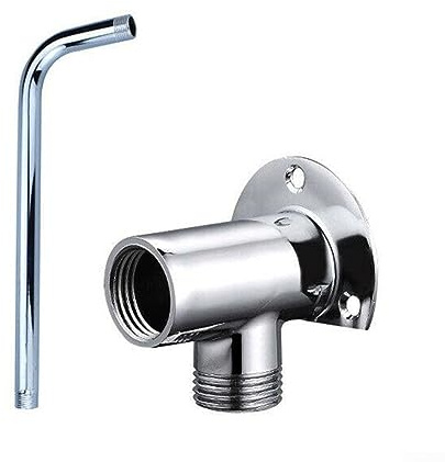 30CM Arm+Base Shower Arm Extension, Stainless Steel Shower Arm Bottom Hose Wall Mounted Shower Head Extension Arm Stainless Steel,Shower Arm,Bottom Hose Wall Mounted
