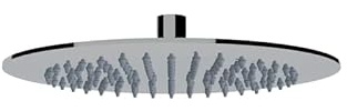 Soffione Doccia Tondo Diametro 250 MM, Soffione Doccia Effetto Pioggia Con Snodo Orientabili, Installazione Interna ed Esterna, Soffione Doccia A Muro In Acciaio Inox