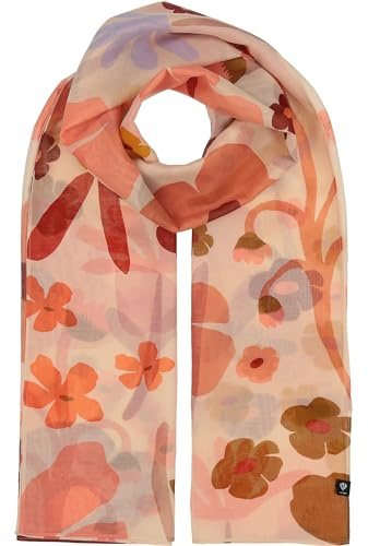 FRAAS Geblümte Stola für Damen - 65 x 180 cm - Schal in Baumwoll-Seide-Mischung