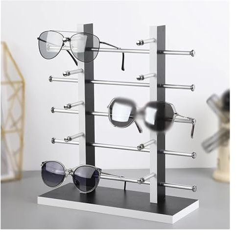 Generisch Brillenständer aus Holz, 10 Paar Sonnenbrillenrahmen-Organizer, Brillenständer for Brillengeschäft, Brillen-Einkaufszentrum