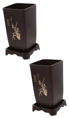 POPETPOP 2 Ensembles Pot d'orchidée Sable Violet Support de Plantation d'orchidées Pots de pépinière d'orchidées Jardiniere Plastique Pot de Fleur Plastique Pot de Plantation de Jardin