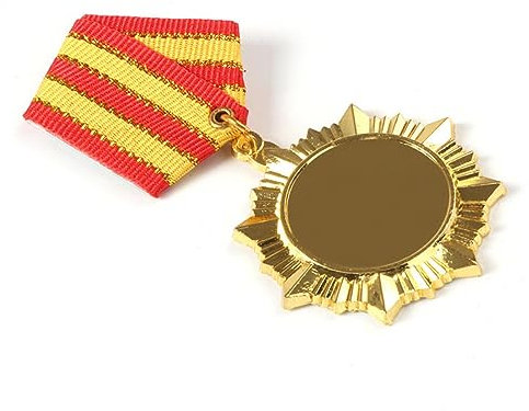 HONMEET 2stücke Goldene Legierungsmedaille Sportmedaille Metall Ehrenmedaille Wettkampfmedaille Für Auszeichnung Preis Abzeichen Für Wettbewerbe Und Aktivitäten