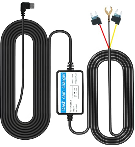 Dash Cam Hardwire Kit, USB Type-C Hardwire for Dash Camera Mini-Fuse Kit