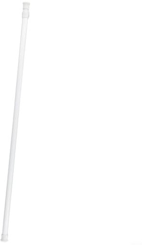 Aprilsunnyzone Barra de cortina telescópica, barra de cortina extensible, barra de cortina ajustable para baño, armario, balcón, puerta (60-110 cm)