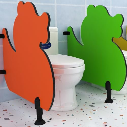 Children's Urinal Divider for Kindergarten Privacy Screen Green 60x80cm 1 Piece