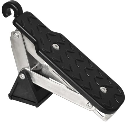 Dokeno Auto Pedal Türstufe, Klappbarer Auto Türpedal Trittbretter mit Pufferkissen, Universal Car Door Step zum Autodach, Einfacher Zugang Zum Dach Tritthilfe, für Auto SUV LKW Jeep