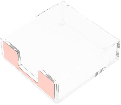 Ciieeo Transparenter Notizblockhalter Aus Acryl Kompakter Organizer Mit Schreibunterlagen Büroklammer-aufbewahrung Wiederverwendbarer Schreibtisch-Spender Für Klebezettel Und Visitenkarte