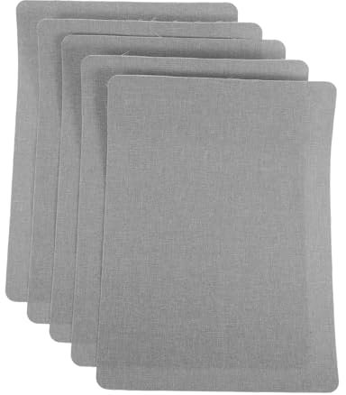 HOMSFOU 5pezzi Nastro in Tessuto Per Mobili Kit Di Toppe Rettangolari Per Riparazione Rapida in Lino Autoadesive Per Divani Sedie Tappezzeria Senza Residui Facile Da Applicare