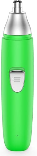 Rasoio per peli nasali, senza dolore, per uomini e donne, di tipo C, ricaricabile, Dual Edge Blades Clipper per una facile pulizia, dimensioni da viaggio