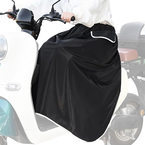 LEKEFETO Housse d'hiver pour scooter avec bandes réfléchissantes et poche, protection des jambes pour scooter et motoroller, protection contre les intempéries, protection contre le vent, protection