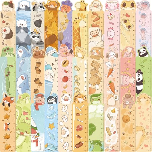 Buziba Lot de 30 marque-pages en papier avec motifs d'animaux de dessin animé pour la lecture, les récompenses en classe, les encouragements pour les étudiants, les enseignants, fournitures de cadeaux
