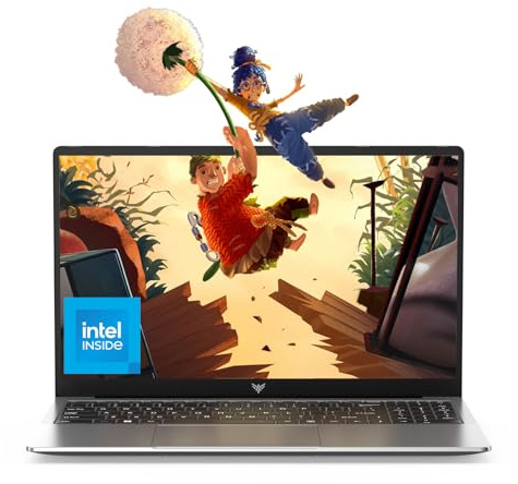 Tivique 2025 15.6 Inch FHD Laptop, 12th Gen N97 Quad-Core Processor (Up to 3.6GHz, beats N95/N5095), 8GB DDR4 RAM, 256GB SSD, Wi-Fi 5, USB 3.2, BT 5.0, 5000mAh Battery, for Home, Student & Business